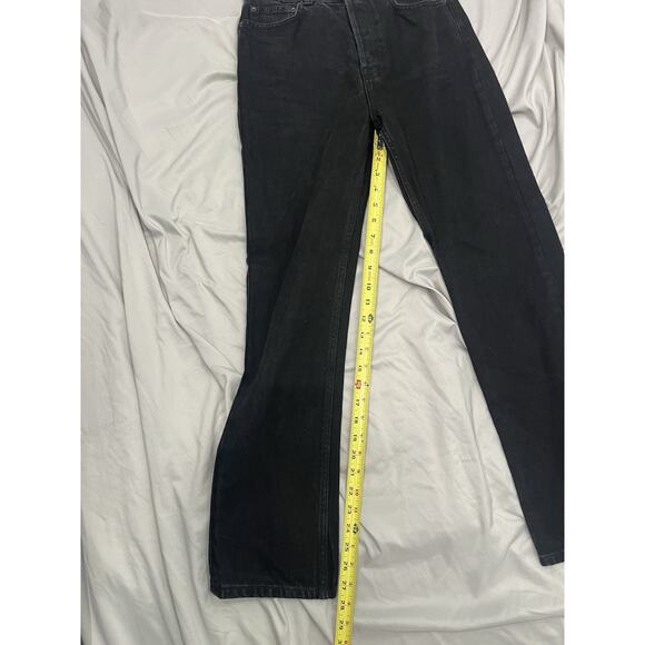 Reformation Black High-Rise Straight Leg Jeans - Size 26 (Runs Small) EUC - Picture 6 of 8
